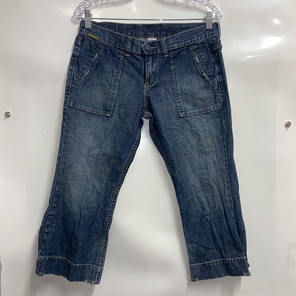 Lucky brand size 6 blue Jean cropped - Picture 2 of 8